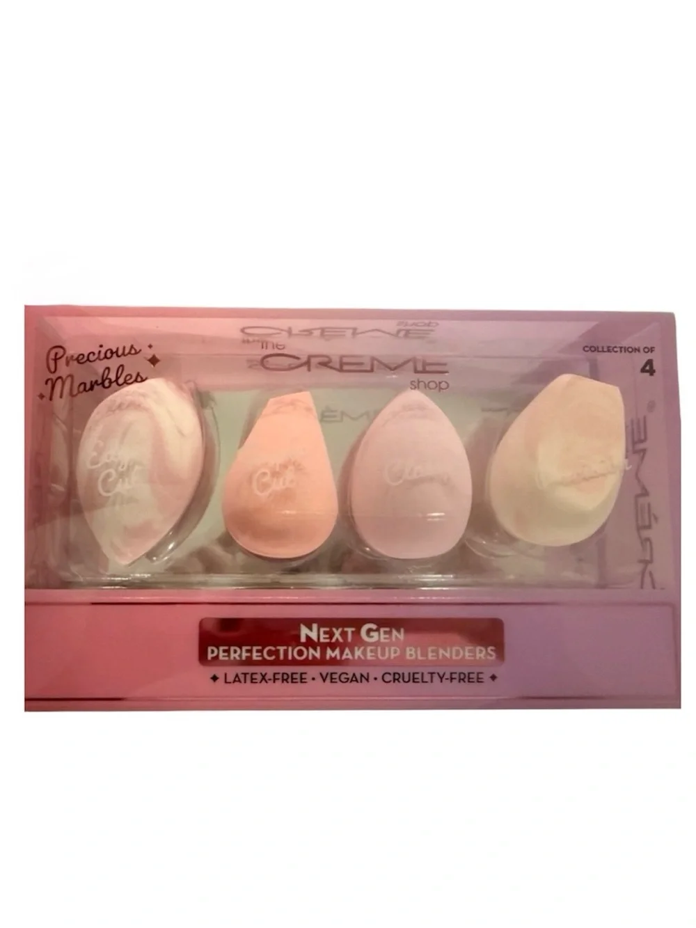 The Crème Shop Next Gen Perfection Makeup Sponge Set of 4 NWT